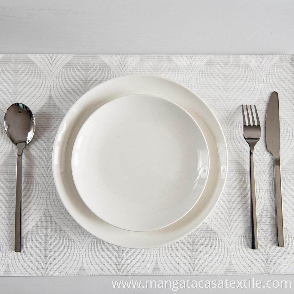 White Leaf Placemat